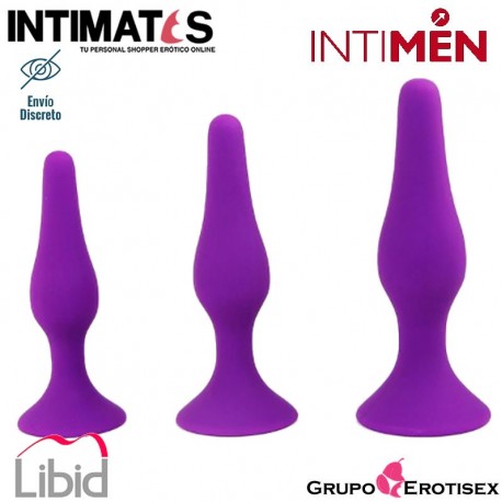 Anal Training Kit · Set de plugs anales morado · Intimen