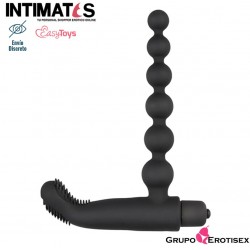 Beaded Buddy · Vibrador con cuentas anales - Negro  · EasyToys