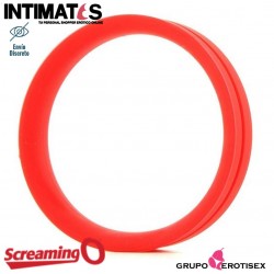 RingO Pro XXL · Anillo de silicona elástico para el pene - Rojo · Screaming O