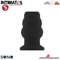 No.50 - Medium Hollow Tunnel Butt Plug - Black · Sono