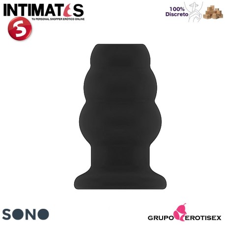 No.50 - Medium Hollow Tunnel Butt Plug - Black · Sono