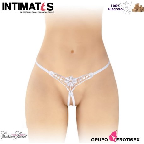 Daniela · Tanga blanco abierto · Fashion Secret