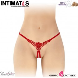 Daniela · Tanga rojo abierto · Fashion Secret