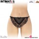 Katia · Tanga negro con perlas nacaradas · Fashion Secret