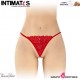 Venusina · Tanga rojo abierto con perlas nacaradas · Fashion Secret