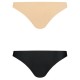 BYE BRA PACK 2 BRASILEÑAS NEGRAS Y BEIGE S