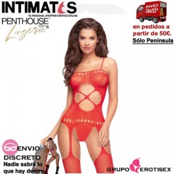 Hot nightfall · Body rojo de malla geométrica · Penthouse