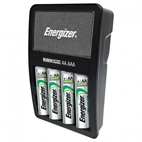 ENERGIZER CARGADOR PILAS AA + 4 PILAS INCLUIDAS