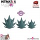 Doobies Pot Leaf Anal Trainer · Set de 3 plugs anales · Maia