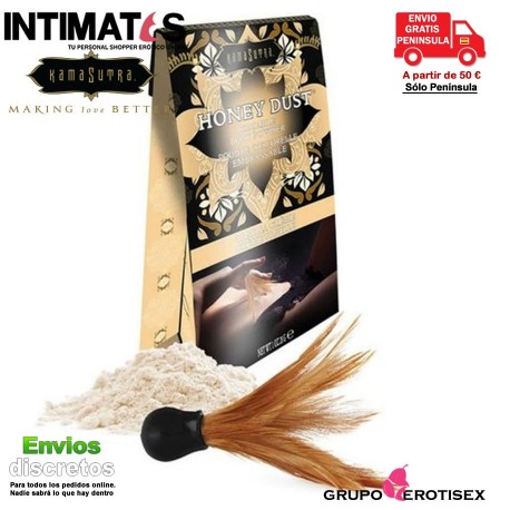 Honey Dust · Polvo corporal besable - Vainilla · Kamasutra