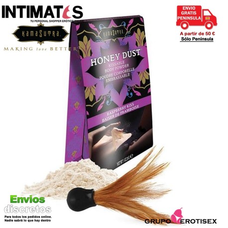 Honey Dust · Polvo corporal besable - Frambuesa · Kamasutra