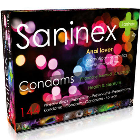 SANINEX  ANAL LOVER PRESERVATIVOS AROMATICOS 144 UDS