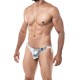 CUT4MEN - TANGA C4M03 PROVOCATIVE PLATEADO S