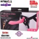 Arnés con dildo vibrador de 185mm · Seven Creations