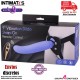 Arnés con dildo vibrador de 240mm · Seven Creations