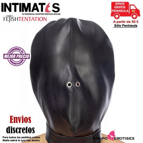 Capucha BDSM  totalmente ajustable · Fetish Tentation