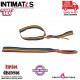 Pulsera Orgullo LGBT · Cinta con bolita y los colores emblemáticos de la bandera · Diverty Sex