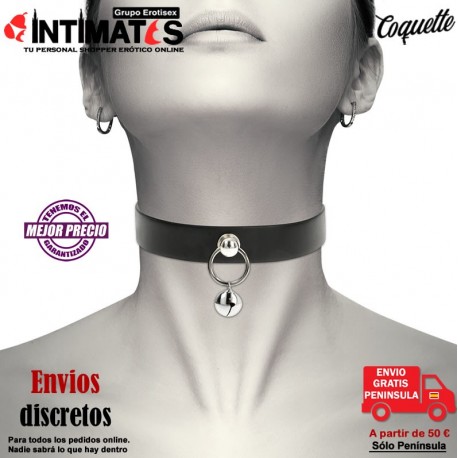 Cascabel · Gargantilla de cuero vegano · Coquette