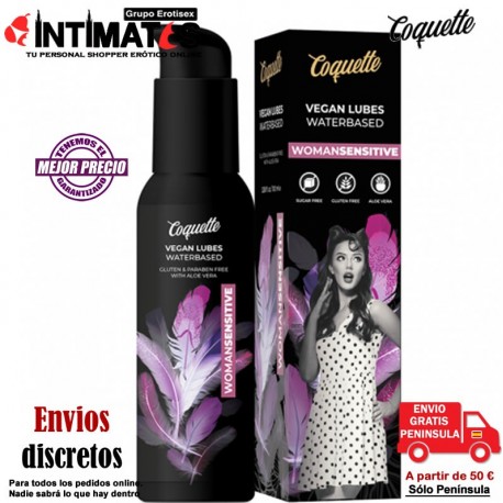 WomanSensitive · Lubricante a base de agua con Aloe Vera 100ml · Coquette