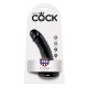 KING COCK 6" PENE NEGRO 5.2 CM