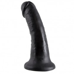 KING COCK 6" PENE NEGRO 5.2 CM