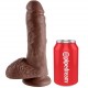 KING COCK 8" PENE REALISTICO MARRON 20.3CM
