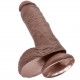 KING COCK 8" PENE REALISTICO MARRON 20.3CM