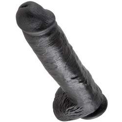 KING COCK 11" PENE REALISTICO NEGRO 28 CM
