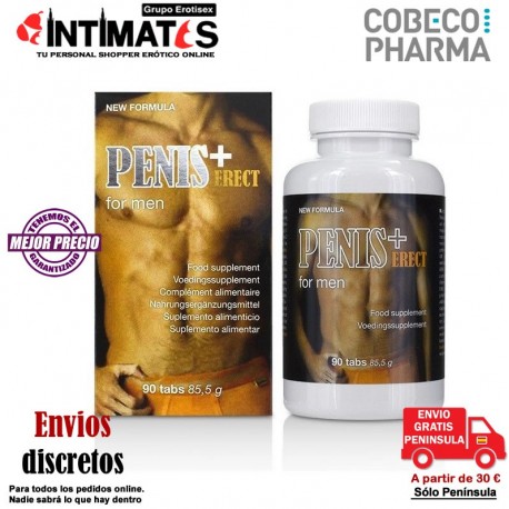 Penis+ Erect 90 tabs · Erecciones prolongadas · Cobeco