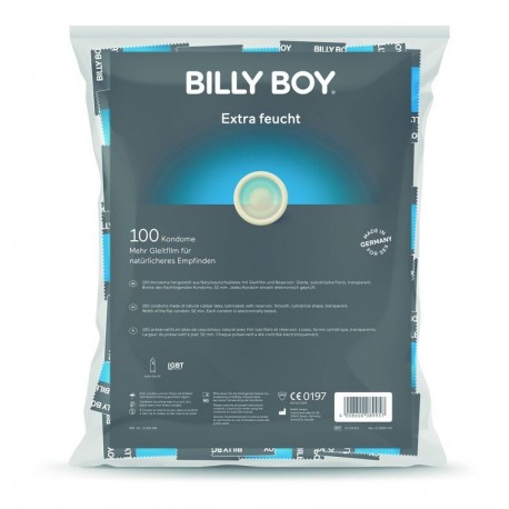 BILLYBOY BOLSA PRESERVATIVOS EXTRA LUBRICADOS 100 UNIDADES