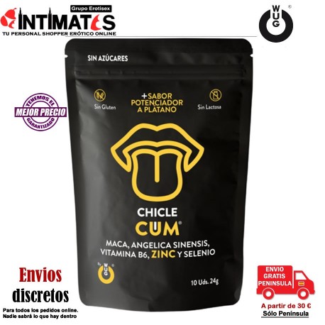 WUG Cum · Mejora la producción de esperma -10 chicles · Functional Gums