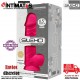 Model 4 · Dual Density Premium Silicone Dildo - Pink · Silex