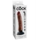 DILDO VIBRADOR KING COCK 17.78 CM MARRON