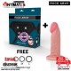 Arnés + Dildo realista Dual Sensitive Tiger -  140mm · Rock Army