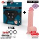 Arnés + Dildo realista Liquid Silicone Spitfire  - 210mm · Rock Army