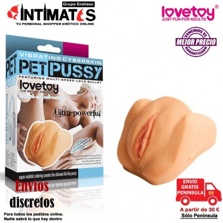 Pet Pussy · Masturbador vagina con vibración · Lovetoy