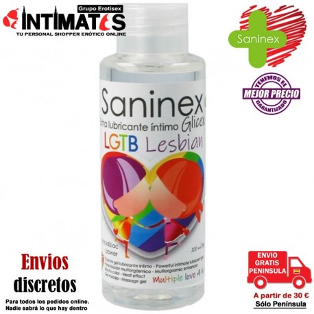 Glicex LGTB Lesbian · Lubricante Intimo sexual 4 en 1 · Saninex