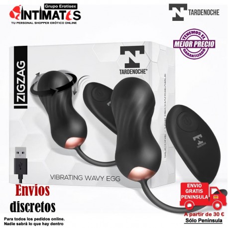 Zigzag · Huevo zigzageante y vibración con control remoto · Tardenoche