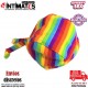Bandana bandera LGBT · Cinta con bolita y los colores emblemáticos de la bandera · Diverty Sex