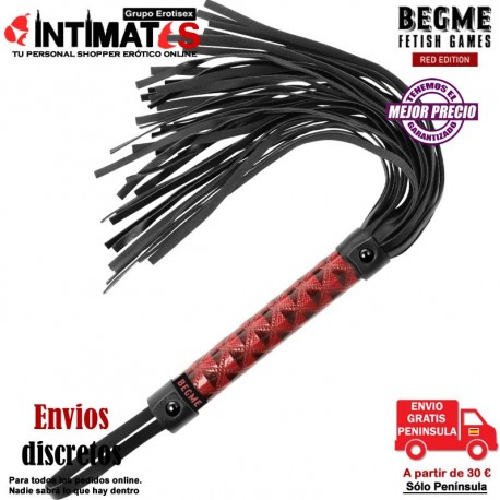 Látigo de cuero vegano · Begme Red Edition