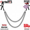 Pinzas para los pezones con cadena · Begme Red Edition