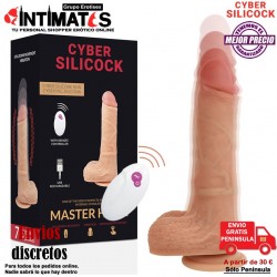 Master Huck · Vibrador Up & Down y control remoto · Cyber Silicock