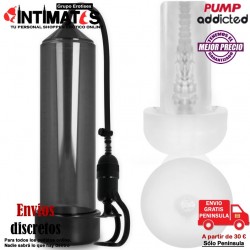 Power Pump RX 5 - Black · Bomba de succión con masturbador · Pumped addicted