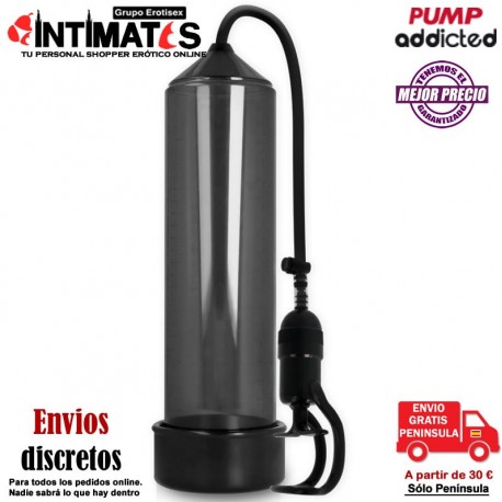 Power Pump RX 5 - Black · Bomba de succión con masturbador · Pumped addicted