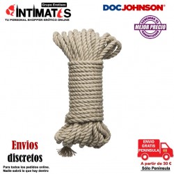 Bind & Tie · Cuerda de esclavitud de cáñamo de 10m · Doc Johnson