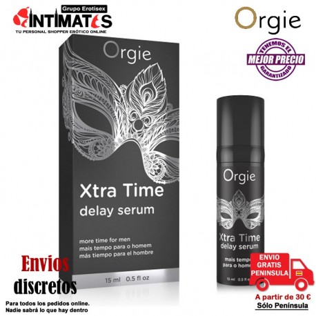 Xtra Time · Gel retardante 15 ml · Orgie