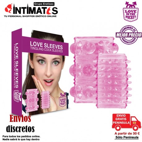 Love Sleeves · Fundas para el pene · Love in the Pocket