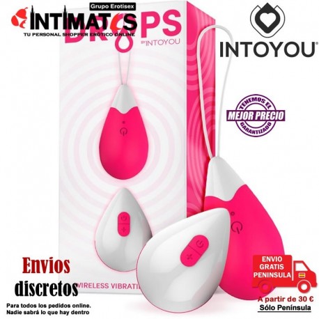 Drops · Huevo vibrador control remoto - Negro · Action