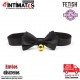 Collar con lazo y cascabel 29 cm - Negro · Fetish Addict