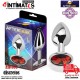 Red Rubby · Plug anal de aluminio con joya en su base - L · AfterDark